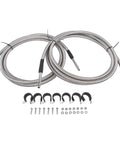 No Sweat Fuel Line Quick Fix Kit For Chevy Silverado And GMC Sierra 1500 Classic 2004 To 2007 V8 Gas Crew Cab Short Long Bed includes stainless steel hoses and mounting hardware.