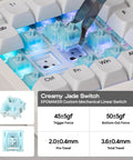 Solid 65 Percent Ortholinear Mechanical Keyboard With Via Custom Programming And Tri Mode Wireless Setup For Fast Finger Typing and cream-colored mechanical switch installation.