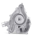 Pro Level Water Pump Conversion Built To Run Smooth And Dodge The Stress Featuring Durable Sealed Bearings And Leak Free Gaskets Cools 5.7 Liter And 6.4 Liter Engines Piping Hot In 2011 Plus Charger Bodies - side view of aluminum water pump.