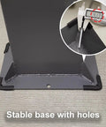 Stable base of Built Tough As Nails Waterproof EV Charger Holder Cast From Rust Resistant Galvanized Steel with measurement detail.
