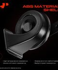 Top Shelf 2 Pack 12V Electric Snail Horn Set Dual Tone High Low Pitch wicked loud ABS material shell with mounting bracket.