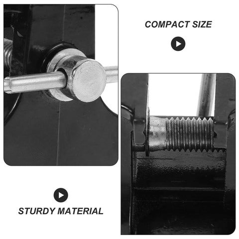 Close-up view of Mini Table Vise With Suction Base For Desktop Crafting And Jewelry Making Small Portable Press Clamp.