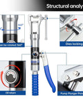 Structural analysis of Pro Grade Handheld Hydraulic Flaring Tool Kit For 3/16 To 7/8 Inch Copper Tubing showing key components.