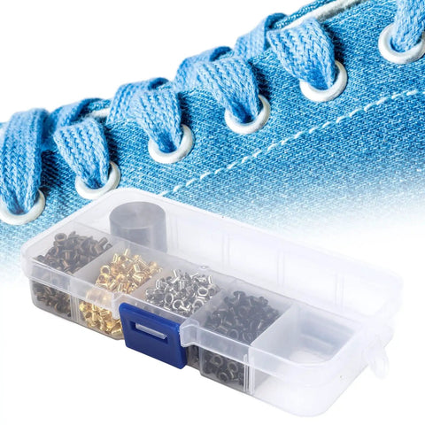 Hardcore 2mm Plated Copper Grommets Kit With 800 Legit Eyelets And Easy Install Tools In A Kickass Storage Box for shoes and crafts.