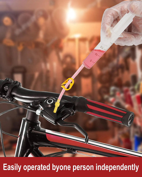 Go To Hydraulic Disc Brake Bleed Kit With Mineral Oil Included, 180 Ml Capacity Plus 3 Bottles Of 60 Ml, 13 Adapters