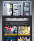 Rock Solid Cnc Milling Machine Packed With A Slick Internal Cooling System And Fully Enclosed Safety Guard built into a self-contained operation panel.