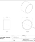 Heavy Duty Needle Roller Bearing Inner Ring With Precision Ground Raceway 60mm ID 68mm OD 45mm Width metric drawing showing dimensions and details.