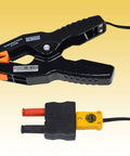 ZIBOO K-Type thermometer clamp with orange jaw and yellow sensor probe