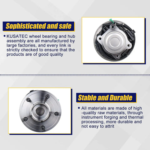 Precision Built Rear Wheel Bearing Hub Assembly 2 Pack for 08-12 Chrysler Town And Country, showcasing quality materials and design.