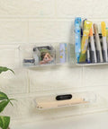 Magnetic Desk Organizer Set With Modular Stand Metal Construction Three Trays And Pen Holder For Office Home Dorm Study Room