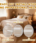 Quick Fit Spring Loaded Shutter Pins No Sweat Install Total Plantation Shutter Repair Kit Easy Drop In image showing easy DIY installation steps.