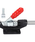 Heavy Duty Quick Release Toggle Clamp A Real Workhorse With 230Kg Holding Capacity For Drilling Cutting Welding And Tool Assembly Metalworking And PCB Bonding Applications Stainless Steel And Plastic Construction For Built To Last Performance, red handle