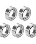 5 Pcs SMR85ZZ Stainless Steel Ball Bearings 5mm By 8mm By 2.5mm in a pack, showcasing rustproof dual shielded design.