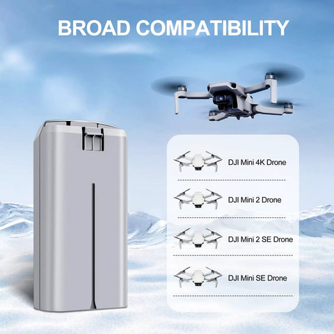 2 Pack Mini 2 Series Intelligent Flight Batteries 2400mAh Upgrade For DJI Mini 4K, Mini 2, Mini 2 SE, And Mini SE