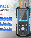 Precision Wall Scanner And Metal Detector Stud Finder for detecting wood, nails, AC live wires with bright LCD panel, model NF-518.