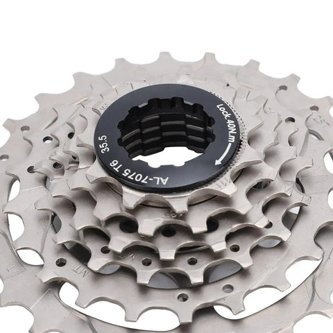 Close-up of Six Speed Bike Freewheel Cassette For Mountain And Hybrid Bikes, Threaded Type Freehub Sprocket Upgrade