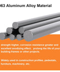 Pro Level 2020 Aluminum Extrusion White T Slot Linear Rail Kit Anodized Finish Solid Frame For 3D Printer Rigs And CNC Buildouts, 6063 aluminum rods.