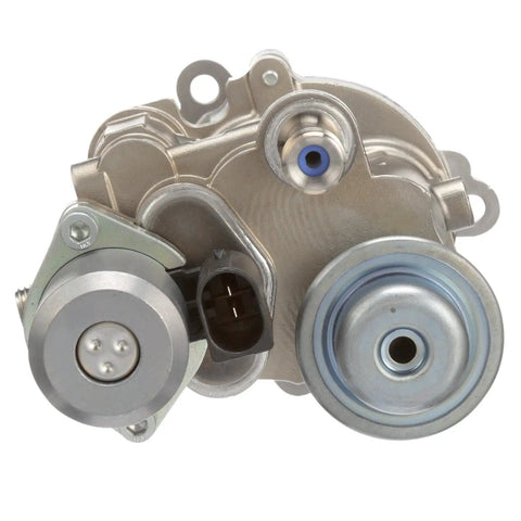 Factory Spec Heavy Duty Frame Mounted Mechanical Fuel Pump Hm10024 With Full Gasket Kit straight view showing inlet and outlet ports.