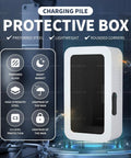 Tough As Nails Wall Mount Charging Station Box Lockable Weatherproof Cord Keeper Indoors And Outdoors Super Handy Cable Organizer with clear window.