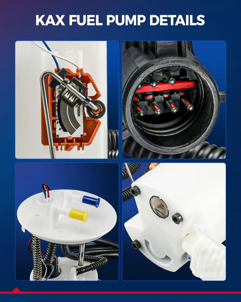 Electric Fuel Pump Assembly For Ford Five Hundred And Mercury Montego 2005 To 2007 Replaces FG1202 P76172M showcasing internal details and connectors.