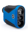 Slope Smart Golf Rangefinder Locks Down Fairway Distances Up To Eight Hundred Yards Handles Hilly Terrain Smoothly And Delivers Ball Park Precision For Weekenders Available In Sleek Blue, side view on white background.