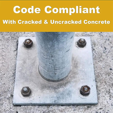 Professional Grade Two Part High Strength Anchoring Epoxy For Cracked Or Uncracked Concrete holding threaded rod on concrete base