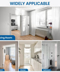Top Shelf Slick Matte Black Door Hinge Kit For Standard Interior Bedroom Setup Heavy Duty 3.5 By 3.5 Inch hinges in living space.