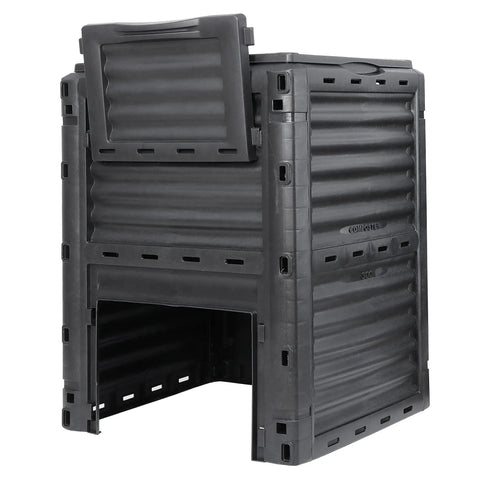 Outdoor 80 Gallon Compost Bin For Kitchen Scraps And Yard Waste Grab And Go Setup Lightweight Aerating Compost Box