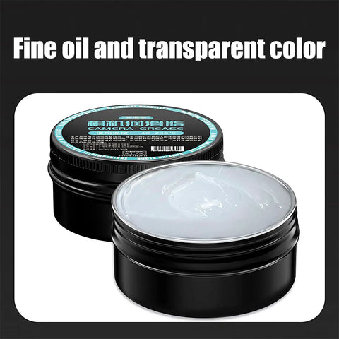Heavy Duty Camera Lubricating Oil For Snag Free Shutter Repairs And Precision Lens Care Rust Resistant Formula in a compact tub.
