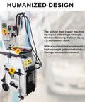 Pro Grade Spot Weld Dent Puller And Stud Welder Dent Repair Kit with tool cart featuring organized high-strength shelves