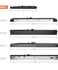 Soft Close Barn Door Kit With Spring Buffer Damper For 40 To 80 Lbs Doors, multiple door damper styles displayed in black and metal.