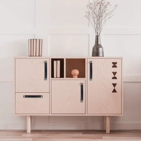 Cabinet with two leather handles for drawers cabinets and luggage with mounting screws leather strap handle for suitcases trunks