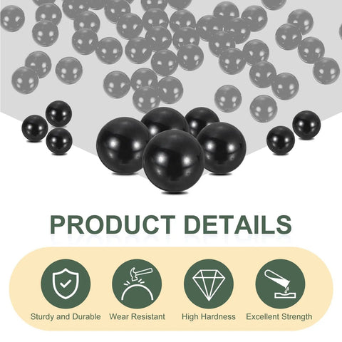 12 Pcs 5mm Silicon Nitride Ceramic Bearing Balls G10 Precision Grade showcasing smooth, durable ceramic balls for precise use.