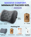 Ultralight Camping Pillow With Thick TPU Bladder For No Leak Support Compact Air Pillow For Travel And Backpacking set