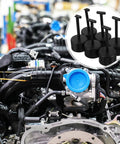 Six Piece T Handle Socket Wrench Set For No Sweat Lamp Holder Outer Ring Removal And Smooth Fixture Repairs With A Foolproof Grip And Quick Fix Design displayed on an engine, showcasing versatile tools.