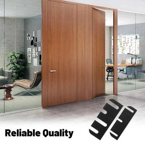 Door Hinge Shims Kit for Easy Alignment and Gap Filling, 12 Pcs Adjustable 0.050 Inch Thick Spacers in office setting with door
