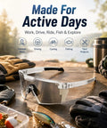 Kickass Impact Resistant Photochromic Polarized Safety Glasses Featuring Adaptive UV400 Lenses That Auto Adjust From Clear To Dark For Outdoor Sports And Daily Grind on wooden table with tools.