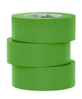 Three rolls of PaintBlock Multi Surface Painter Tape 2 Inch Wide for Sharp Lines Green 3 Rolls 1.88 in x 60 Yds Medium Adhesion