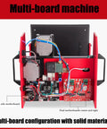 Rock Solid Portable Pneumatic Dot Peen Marking Machine For Vin Codes And Chassis Numbers Heavy Duty Metal Framing Imprinter internal components view with dual motherboards.