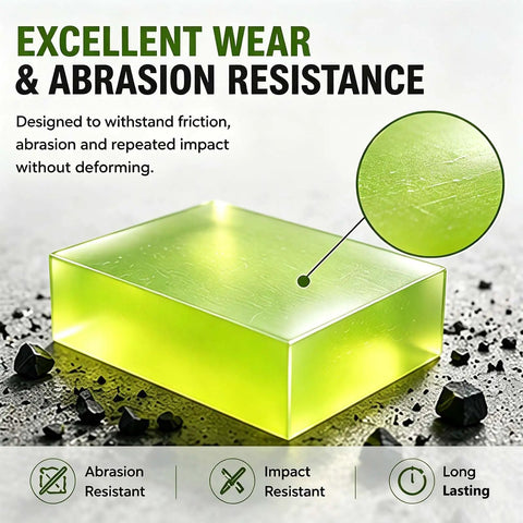 Solid Polyurethane Square Blocks For CNC Machining Shop Projects Badass Urethane Spacers Support Pads built tough for wear resistance.