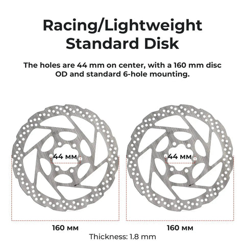 Racing lightweight 160mm disc for Beefy Hydraulic Disc Brake Set For MTB Fat Bikes And EBikes Two Piston Mineral Oil System