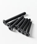 1/4-20 Flat Head Hex Socket Cap Screws Bolts, 1 Inch Length, 25 Pack, Black Oxide 304 Stainless Steel 18-8, Hex Drive
