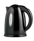 Black Electric Kettle 1.7 Liter Fast Boil Water Heater For Coffee Or Tea BPA Free With Water Level Gauge Auto Shut Off