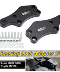 Turn Angle Adapters Steering Lock Kit For Drift Enthusiasts, Aluminum T6061, Fits Toyota JZX100 Lexus IS200 IS300, with screws