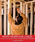 Person using Retractable Pocket Tape Measure With Imperial And Metric Scales, Nylon Coated Blade in construction framing.