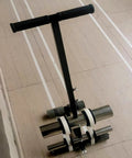 Hand Push Floor Tape Marking Machine For Straight Lines And Circles, Dual Line Tape Pasting Tool for warehouse floor marking