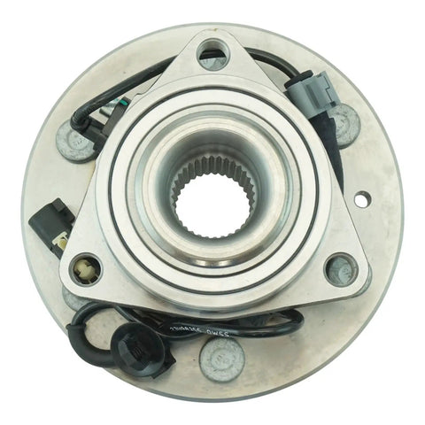 Front Driver And Passenger Wheel Bearing Hub Assembly Set Drop Straight In Heavy Duty Steel Construction for stable steering control.