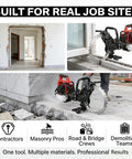 Beast Mode 52Cc Gas Powered Concrete Ring Saw Featuring A 16Inch Diamond Blade cutting reinforced concrete at a job site.