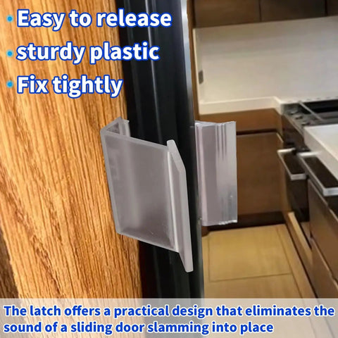 Two Pack RV Sliding Mirrored Door Latch Replacement Hardware For RV Motorhomes And Campers, Universal H527 Fit, Secure Mirror In Transit