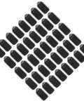 50 Pack M4x6 Ball Plunger Set Screws Stainless Steel Hex Socket Spring Loaded Cabinet Latch Pins shown in detailed arrangement.